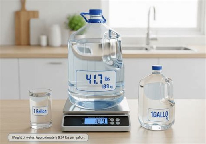 Quick Answer: How Much Does A 5 Gallon Water Bottle Weigh