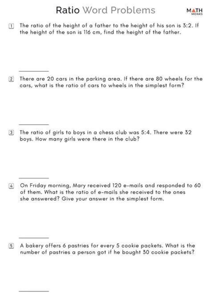 ratio problems