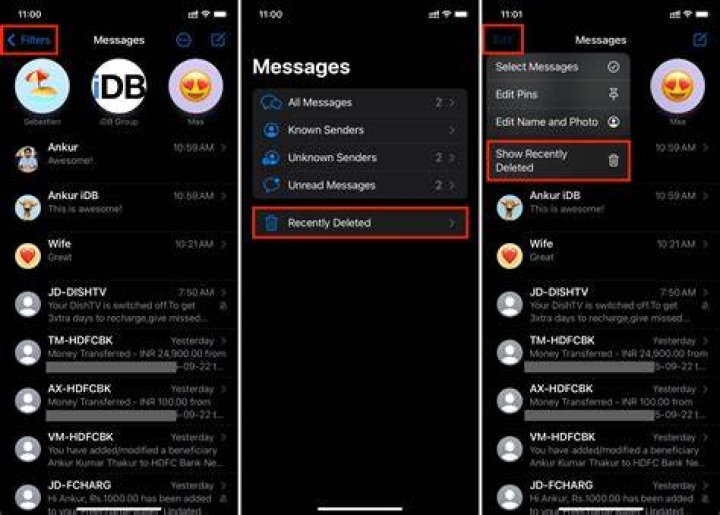 recover text messages iphone