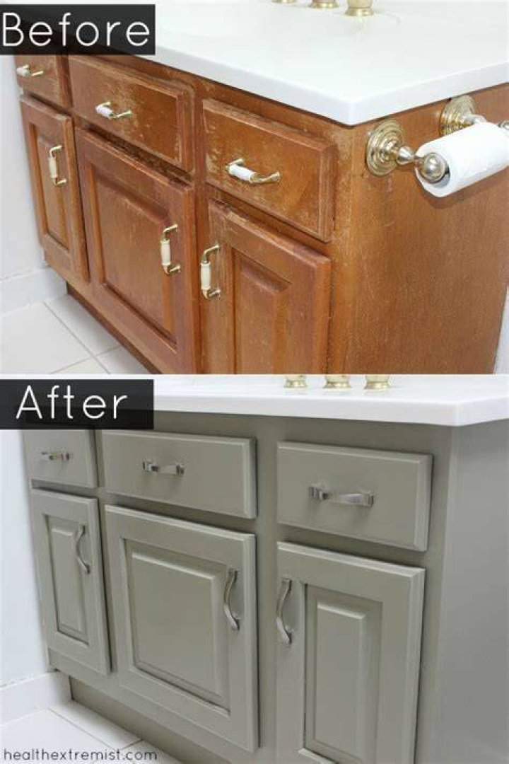 refinish bathroom vanity