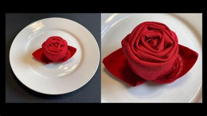 rose napkin fold