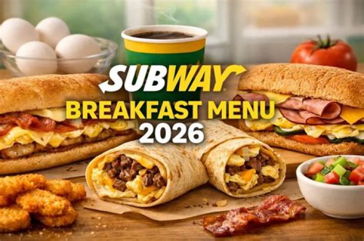 Subway Breakfast menu