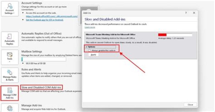 teams addin for outlook