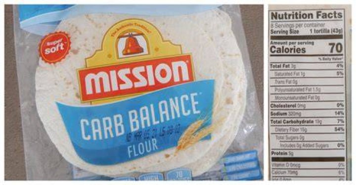 tortilla carbs