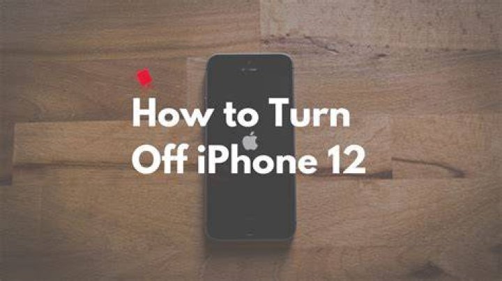 Turn off iPhone 12