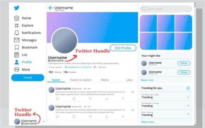 twitter handle