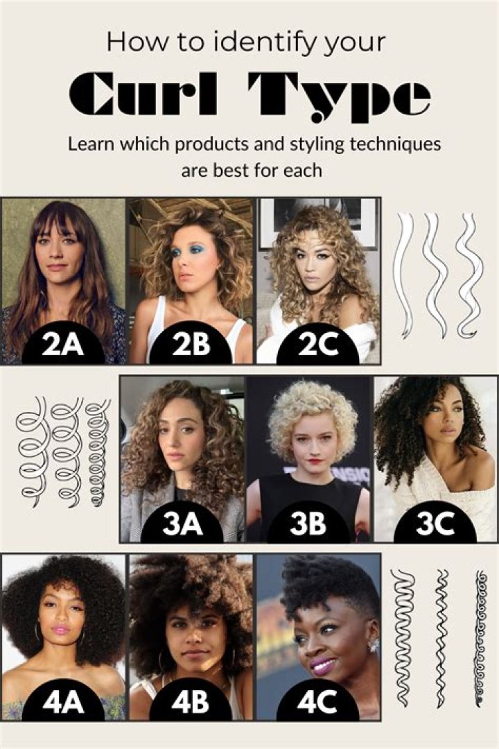 types of curls chart