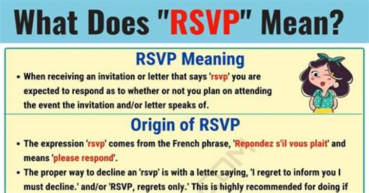 What Does Rsvp Mean