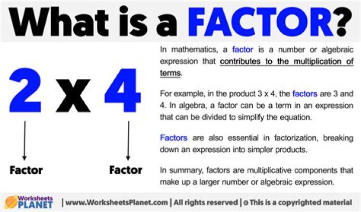 what is a factor